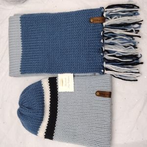 Briar Knit Reversible Beanie and Scarf Set (Item #903)